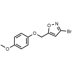 3-Bromo-5-((4-methoxyphenoxy)methyl)isoxazole|CS-1152518