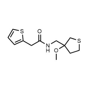 N-((3-Methoxytetrahydrothiophen-3-yl)methyl)-2-(thiophen-2-yl)acetamide|CS-1152584
