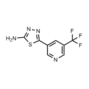 5-(5-(Trifluoromethyl)pyridin-3-yl)-1,3,4-thiadiazol-2-amine|CS-1152628