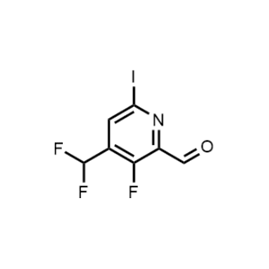 4-(Difluoromethyl)-3-fluoro-6-iodopicolinaldehyde|CS-1152642