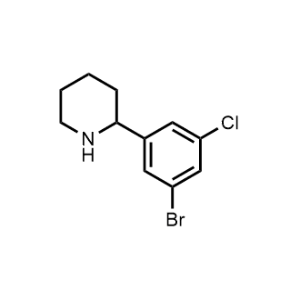 2-(3-Bromo-5-chlorophenyl)piperidine|CS-1152981