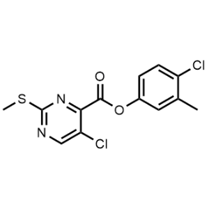 4-Chloro-3-methylphenyl 5-chloro-2-(methylthio)pyrimidine-4-carboxylate|CS-1152993