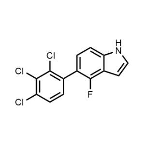 4-Fluoro-5-(2,3,4-trichlorophenyl)-1H-indole|CS-1153051