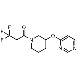 3,3,3-Trifluoro-1-(3-(pyrimidin-4-yloxy)piperidin-1-yl)propan-1-one|CS-1153175