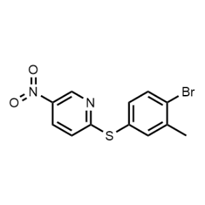 2-((4-Bromo-3-methylphenyl)thio)-5-nitropyridine|CS-1153343
