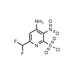 4-Amino-6-(difluoromethyl)-3-nitropyridine-2-sulfonyl chloride|CS-1153388
