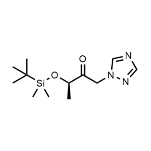 (R)-3-((Tert-butyldimethylsilyl)oxy)-1-(1H-1,2,4-triazol-1-yl)butan-2-one|CS-1153450
