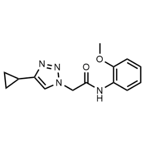 2-(4-Cyclopropyl-1H-1,2,3-triazol-1-yl)-N-(2-methoxyphenyl)acetamide|CS-1153656
