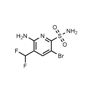 6-Amino-3-bromo-5-(difluoromethyl)pyridine-2-sulfonamide|CS-1153665