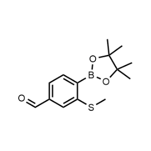 3-(Methylthio)-4-(4,4,5,5-tetramethyl-1,3,2-dioxaborolan-2-yl)benzaldehyde|CS-1153877
