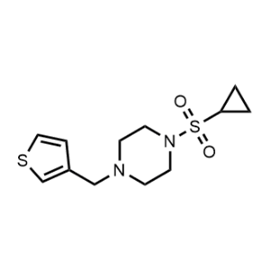 1-(Cyclopropylsulfonyl)-4-(thiophen-3-ylmethyl)piperazine|CS-1154228