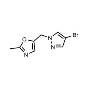 5-((4-Bromo-1H-pyrazol-1-yl)methyl)-2-methyloxazole|CS-1154474