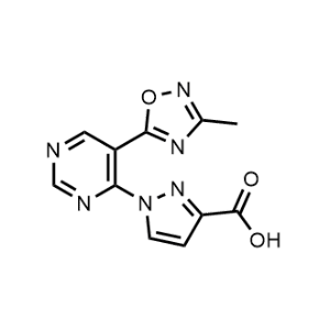 1-(5-(3-Methyl-1,2,4-oxadiazol-5-yl)pyrimidin-4-yl)-1H-pyrazole-3-carboxylic acid|CS-1154556