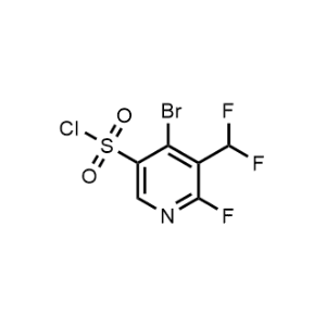 4-Bromo-5-(difluoromethyl)-6-fluoropyridine-3-sulfonyl chloride|CS-1154886