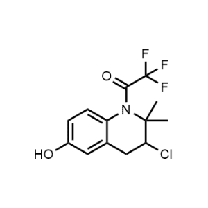 1-(3-Chloro-6-hydroxy-2,2-dimethyl-3,4-dihydroquinolin-1(2H)-yl)-2,2,2-trifluoroethan-1-one|CS-1154943