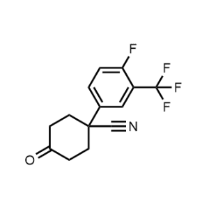 1-(4-Fluoro-3-(trifluoromethyl)phenyl)-4-oxocyclohexane-1-carbonitrile|CS-1155020