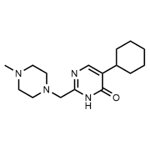 5-Cyclohexyl-2-((4-methylpiperazin-1-yl)methyl)pyrimidin-4(3H)-one|CS-1155364