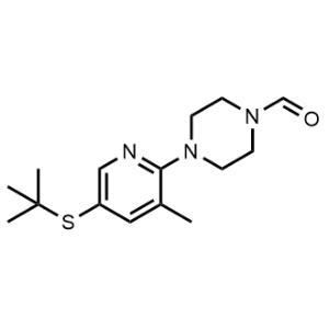 4-(5-(Tert-butylthio)-3-methylpyridin-2-yl)piperazine-1-carbaldehyde|CS-1155513