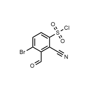4-Bromo-2-cyano-3-formylbenzenesulfonyl chloride|CS-1155701