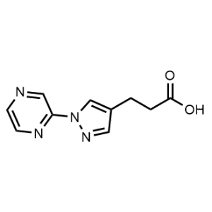 3-(1-(Pyrazin-2-yl)-1H-pyrazol-4-yl)propanoic acid|CS-1155826