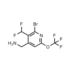 (2-Bromo-3-(difluoromethyl)-6-(trifluoromethoxy)pyridin-4-yl)methanamine|CS-1155977