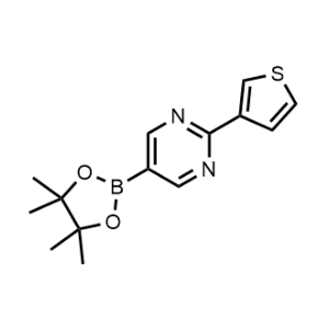 5-(4,4,5,5-Tetramethyl-1,3,2-dioxaborolan-2-yl)-2-(thiophen-3-yl)pyrimidine|CS-1156047