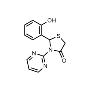 2-(2-Hydroxyphenyl)-3-(pyrimidin-2-yl)thiazolidin-4-one|CS-1156232