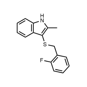 3-((2-Fluorobenzyl)thio)-2-methyl-1H-indole|CS-1156513