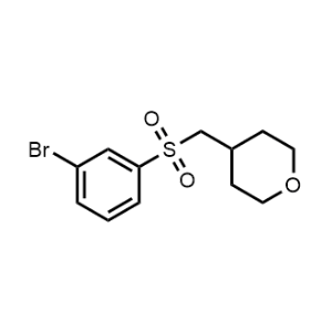 4-(((3-Bromophenyl)sulfonyl)methyl)tetrahydro-2H-pyran|CS-1156717