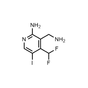 3-(Aminomethyl)-4-(difluoromethyl)-5-iodopyridin-2-amine|CS-1156727