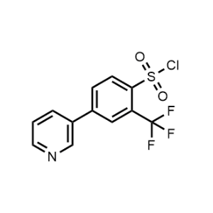 4-(Pyridin-3-yl)-2-(trifluoromethyl)benzenesulfonyl chloride|CS-1156740