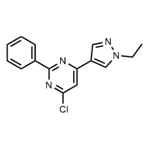 4-Chloro-6-(1-ethyl-1H-pyrazol-4-yl)-2-phenylpyrimidine|CS-1156796