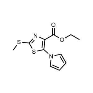 Ethyl 2-(methylthio)-5-(1H-pyrrol-1-yl)thiazole-4-carboxylate|CS-1156983