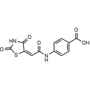 4-(2-(2,4-Dioxothiazolidin-5-ylidene)acetamido)benzoic acid|CS-1157539