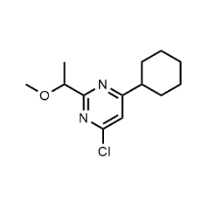 4-Chloro-6-cyclohexyl-2-(1-methoxyethyl)pyrimidine|CS-1157552