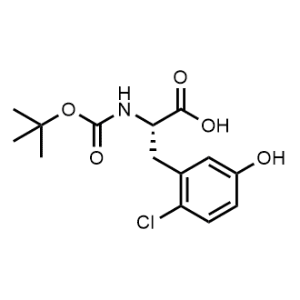 (S)-2-((Tert-butoxycarbonyl)amino)-3-(2-chloro-5-hydroxyphenyl)propanoic acid|CS-1157595