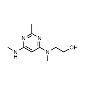 2-(Methyl(2-methyl-6-(methylamino)pyrimidin-4-yl)amino)ethan-1-ol|CS-1157618
