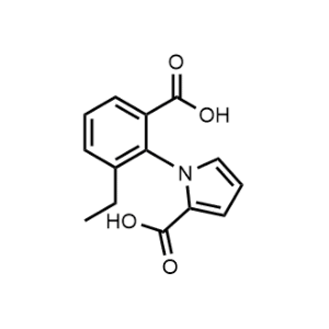 1-(2-Carboxy-6-ethylphenyl)-1H-pyrrole-2-carboxylic acid|CS-1157672