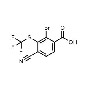2-Bromo-4-cyano-3-((trifluoromethyl)thio)benzoic acid|CS-1157824