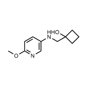 1-(((6-Methoxypyridin-3-yl)amino)methyl)cyclobutan-1-ol|CS-1158159