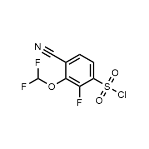 4-Cyano-3-(difluoromethoxy)-2-fluorobenzenesulfonyl chloride|CS-1158229