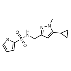 N-((5-Cyclopropyl-1-methyl-1H-pyrazol-3-yl)methyl)thiophene-2-sulfonamide|CS-1158384