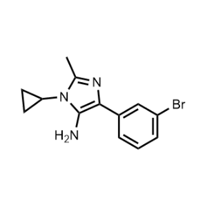 4-(3-Bromophenyl)-1-cyclopropyl-2-methyl-1H-imidazol-5-amine|CS-1158389