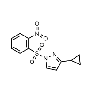 3-Cyclopropyl-1-((2-nitrophenyl)sulfonyl)-1H-pyrazole|CS-1158682