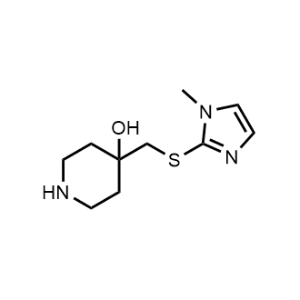 4-(((1-Methyl-1H-imidazol-2-yl)thio)methyl)piperidin-4-ol|CS-1158734