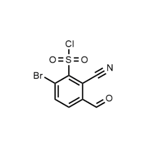6-Bromo-2-cyano-3-formylbenzenesulfonyl chloride|CS-1158788