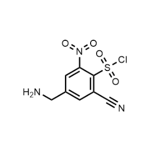 4-(Aminomethyl)-2-cyano-6-nitrobenzenesulfonyl chloride|CS-1158865