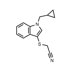 2-((1-(Cyclopropylmethyl)-1H-indol-3-yl)thio)acetonitrile|CS-1158902