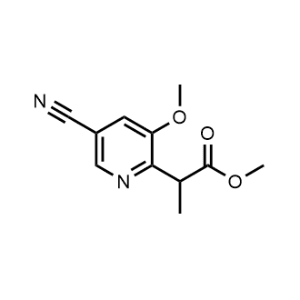 Methyl 2-(5-cyano-3-methoxypyridin-2-yl)propanoate|CS-1159046
