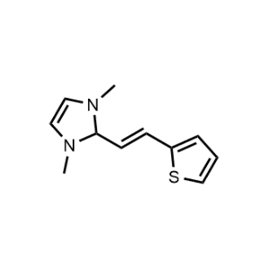 (E)-1,3-Dimethyl-2-(2-(thiophen-2-yl)vinyl)-2,3-dihydro-1H-imidazole|CS-1159136